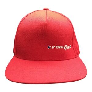 Fish Circus The Classics Yupoong Baseball Cap Mens Red Acrylic Casual Snapback